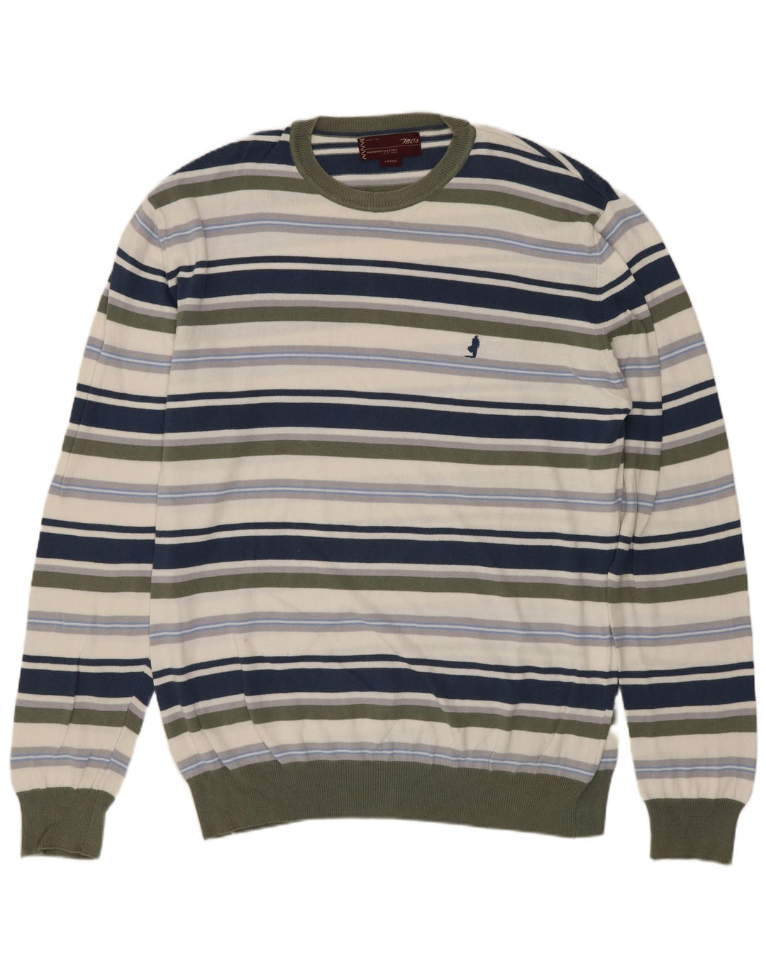 MARLBORO CLASSICS Herre Crew Neck Jumper Sweater Large Multicolor