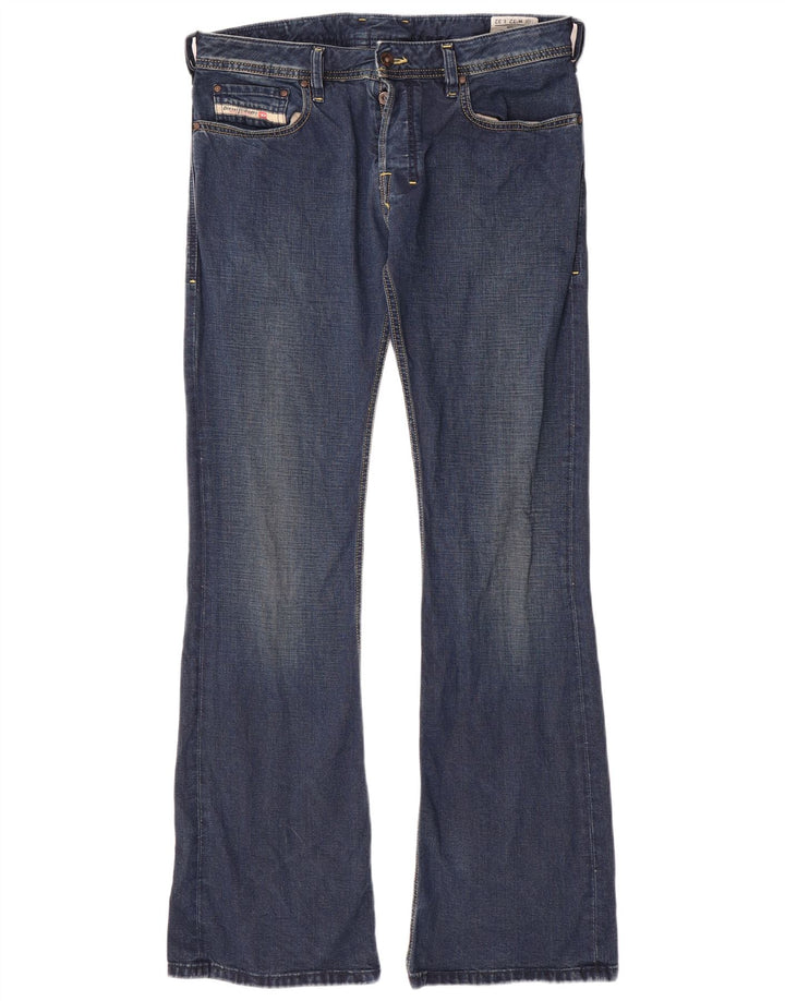 Diesel Herre Bootcut Jeans W32 L33 Blå Bomuld