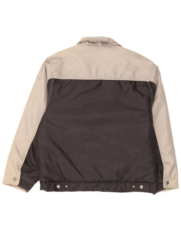 Le Frog Polstret jakke til mænd IT 48/50 Medium Sort Colourblock Polyester