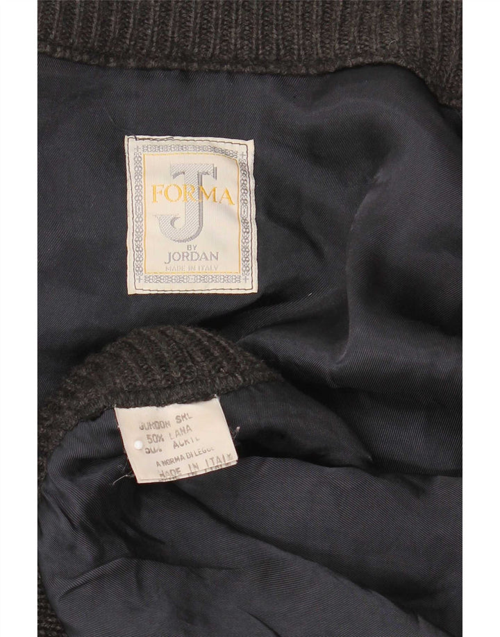Vintage herre cardigan sweater 2XL grå uld
