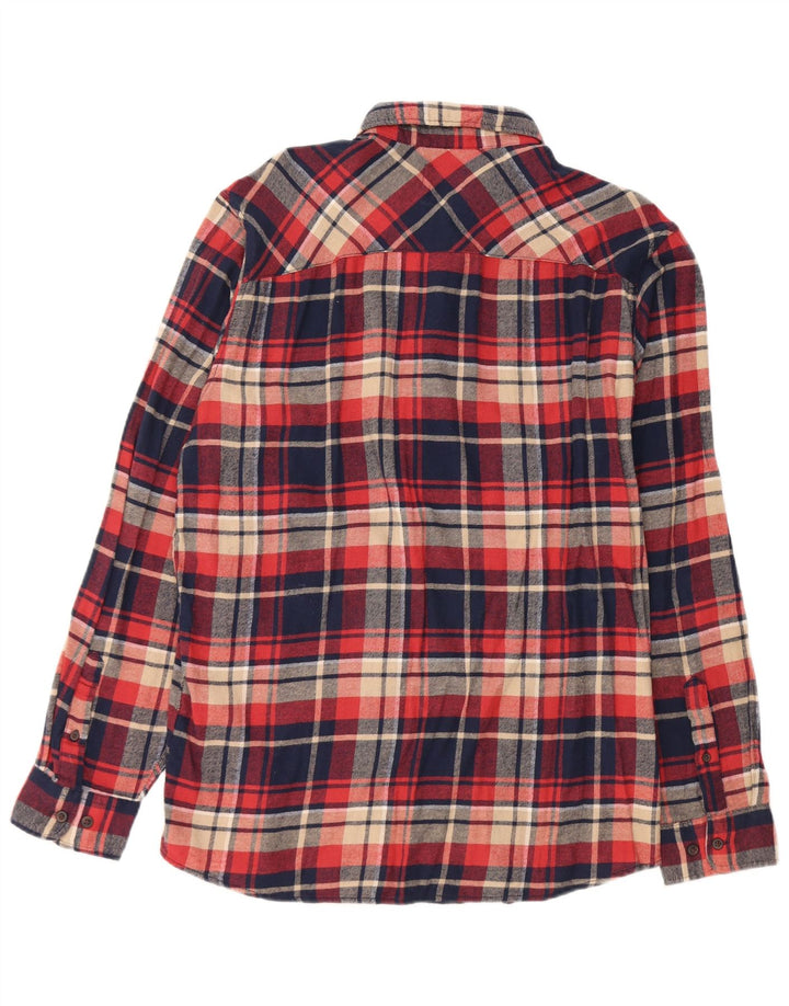 Jack & Jones herre flannelskjorte XL marineblå ternet bomuld