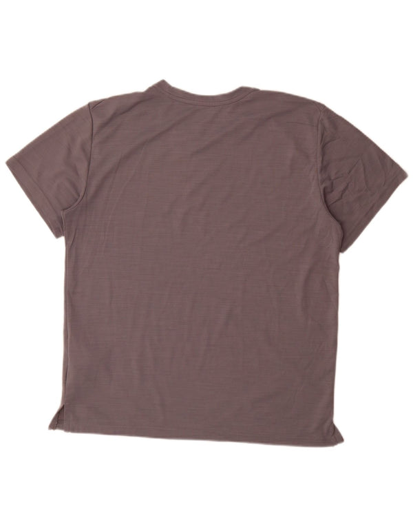 Nike Herre Dri Fit T-shirt Top Medium Grey Flecked Polyester