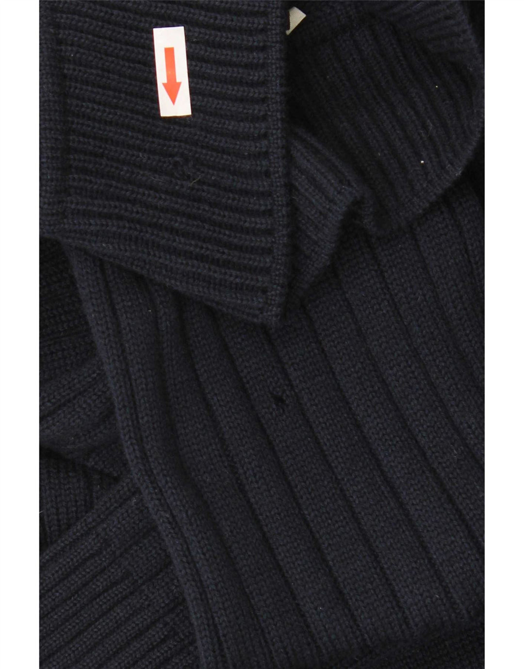Ranger Herre Cardigan Sweater IT 50 Medium Marineblå Colourblock Virgin Wool