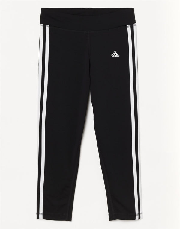 Adidas Dame Leggings UK 0/2 2XS Sort Polyester