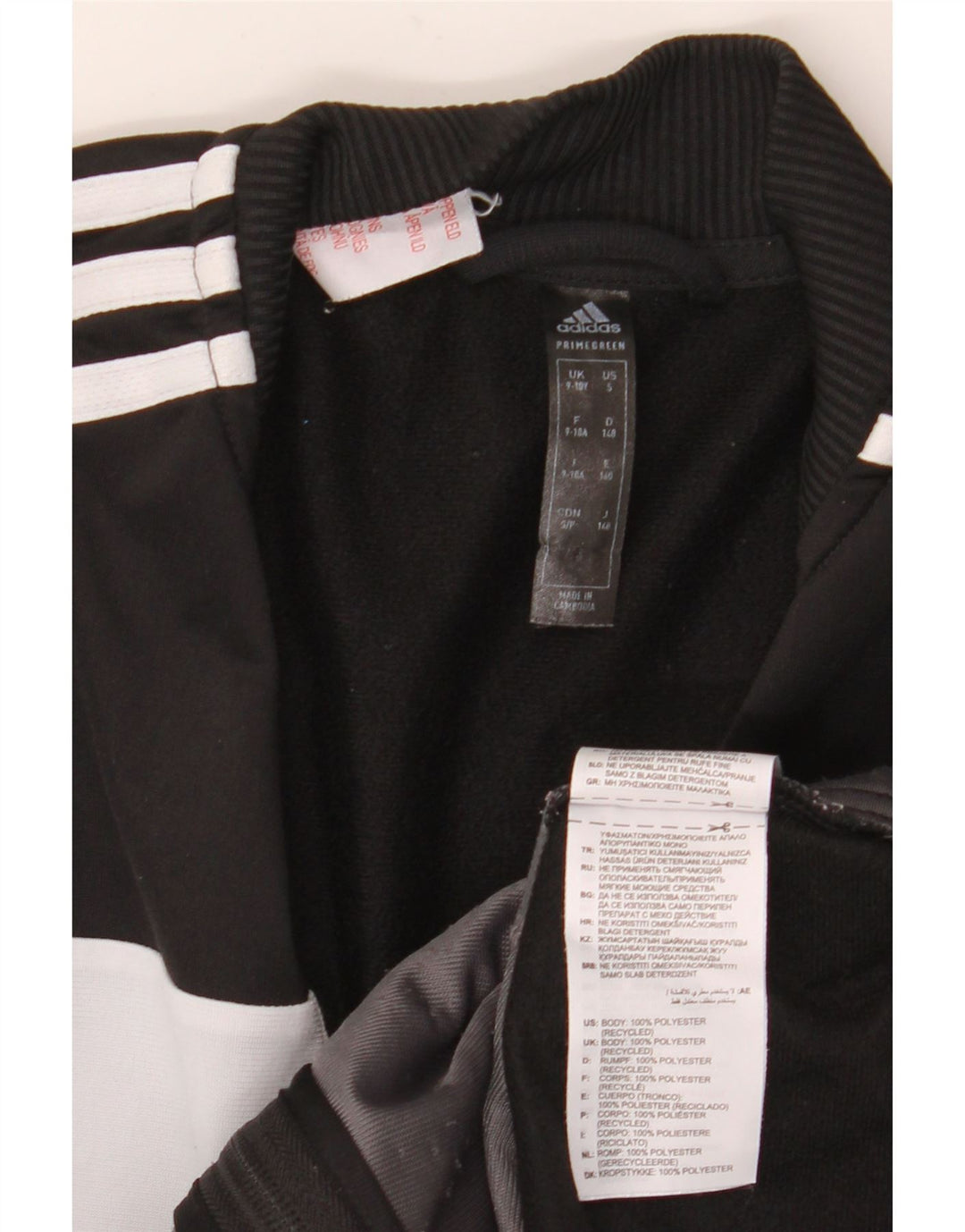Adidas Træningsdragt Topjakke til drenge 9-10 år Sort Colourblock Polyester