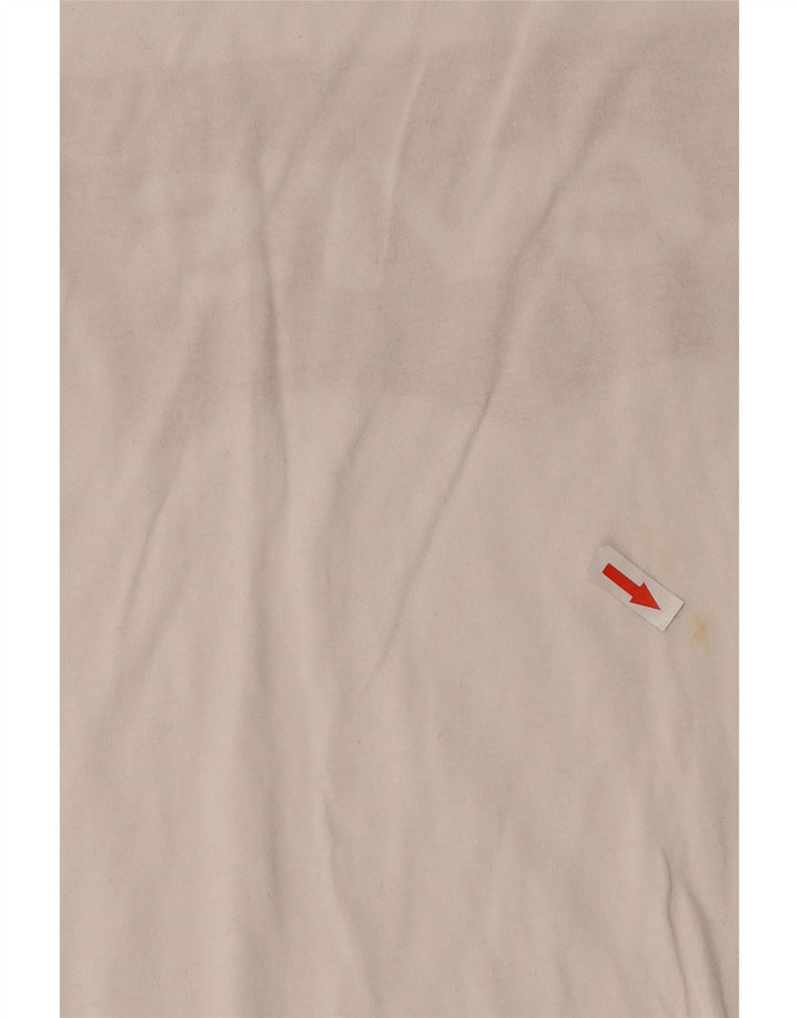 Levi's Grafisk T-shirt top til kvinder UK 12 Medium hvid bomuld