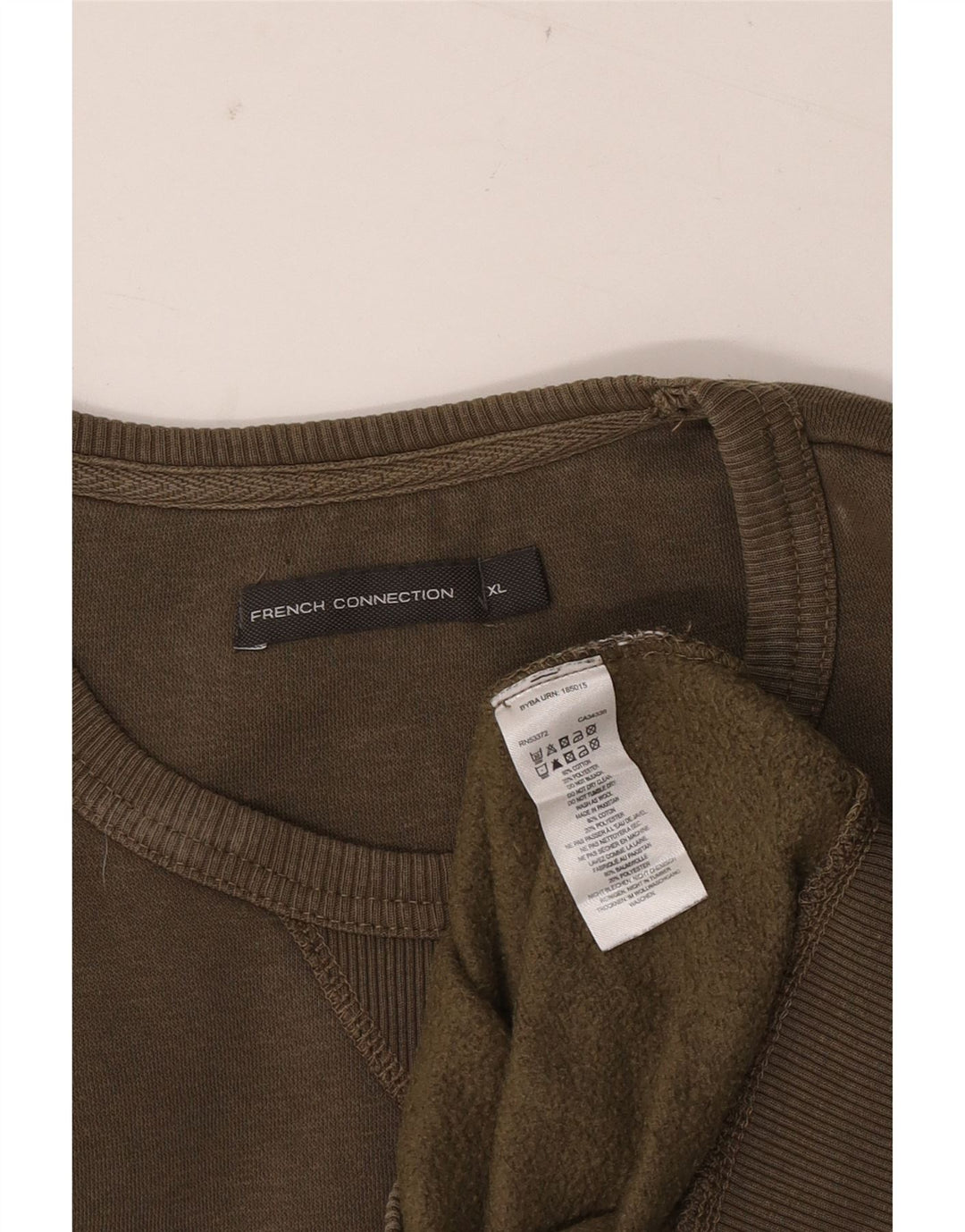 FRANSK FORBINDELSE Herre Sweatshirt Jumper XL Khaki Bomuld