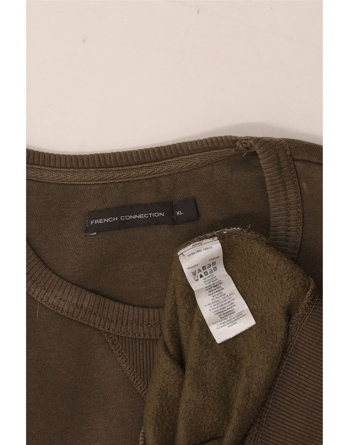 FRANSK FORBINDELSE Herre Sweatshirt Jumper XL Khaki Bomuld