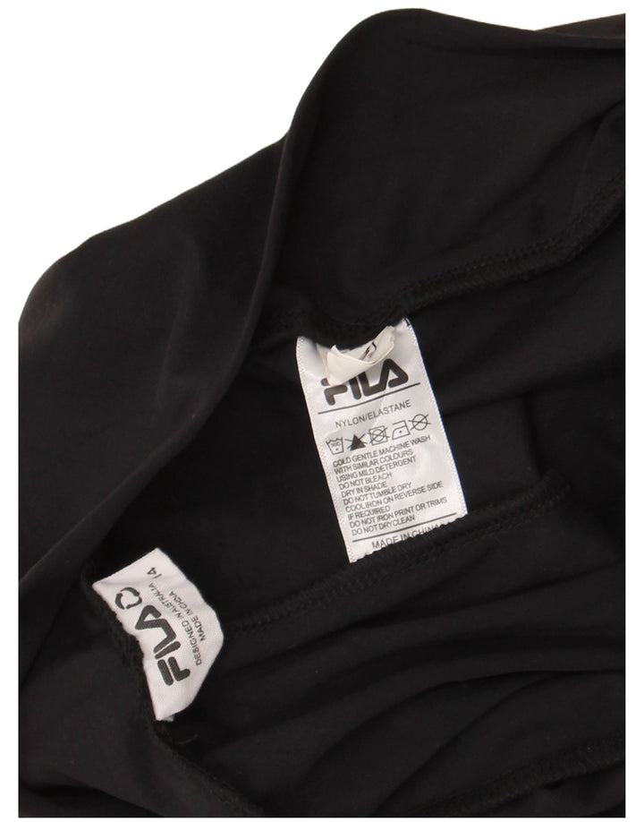 Fila sportsshorts til kvinder UK 14 Stor sort nylon