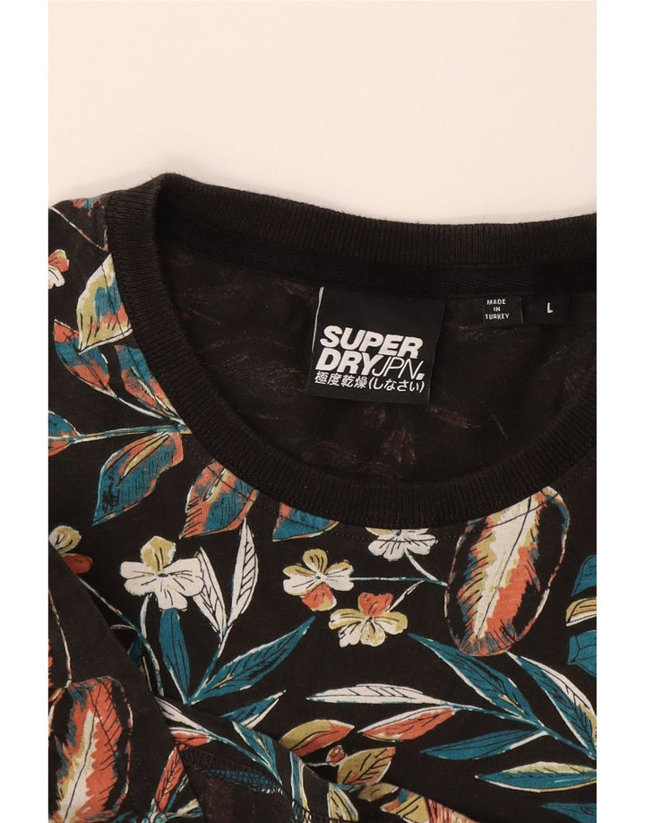 Superdry Grafisk T-shirt top til mænd Stor flerfarvet blomster