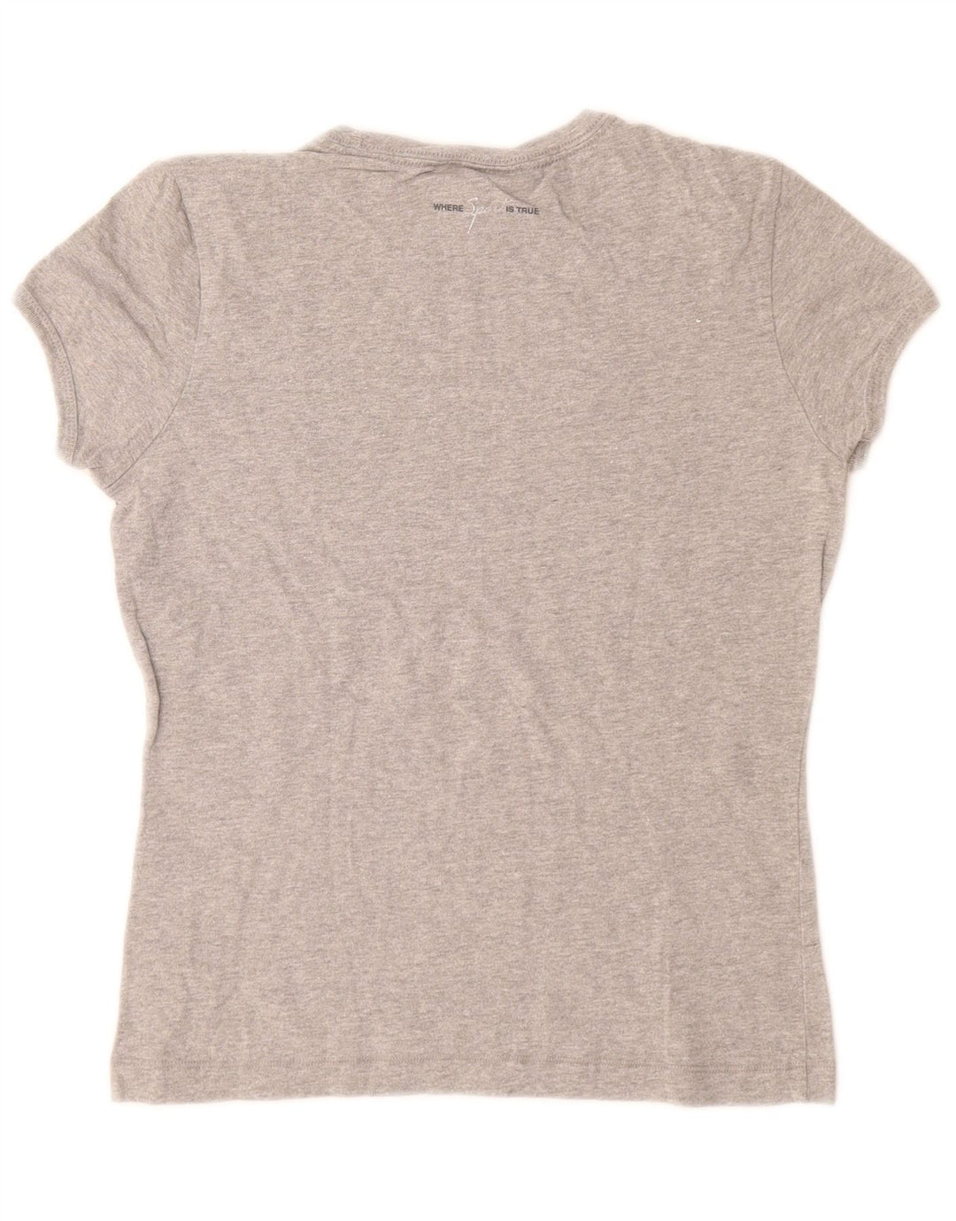 CHAMPION Womens Heritage Classics Grafisk T-Shirt Top UK 12 Medium Grey