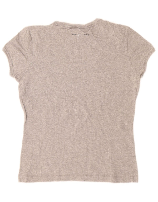 CHAMPION Womens Heritage Classics Grafisk T-Shirt Top UK 12 Medium Grey