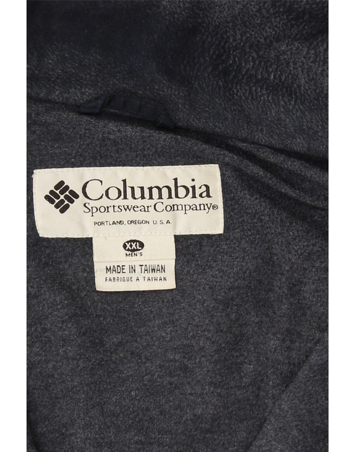Columbia Herre Windbreaker Jacket UK 44 2XL Navy Blue