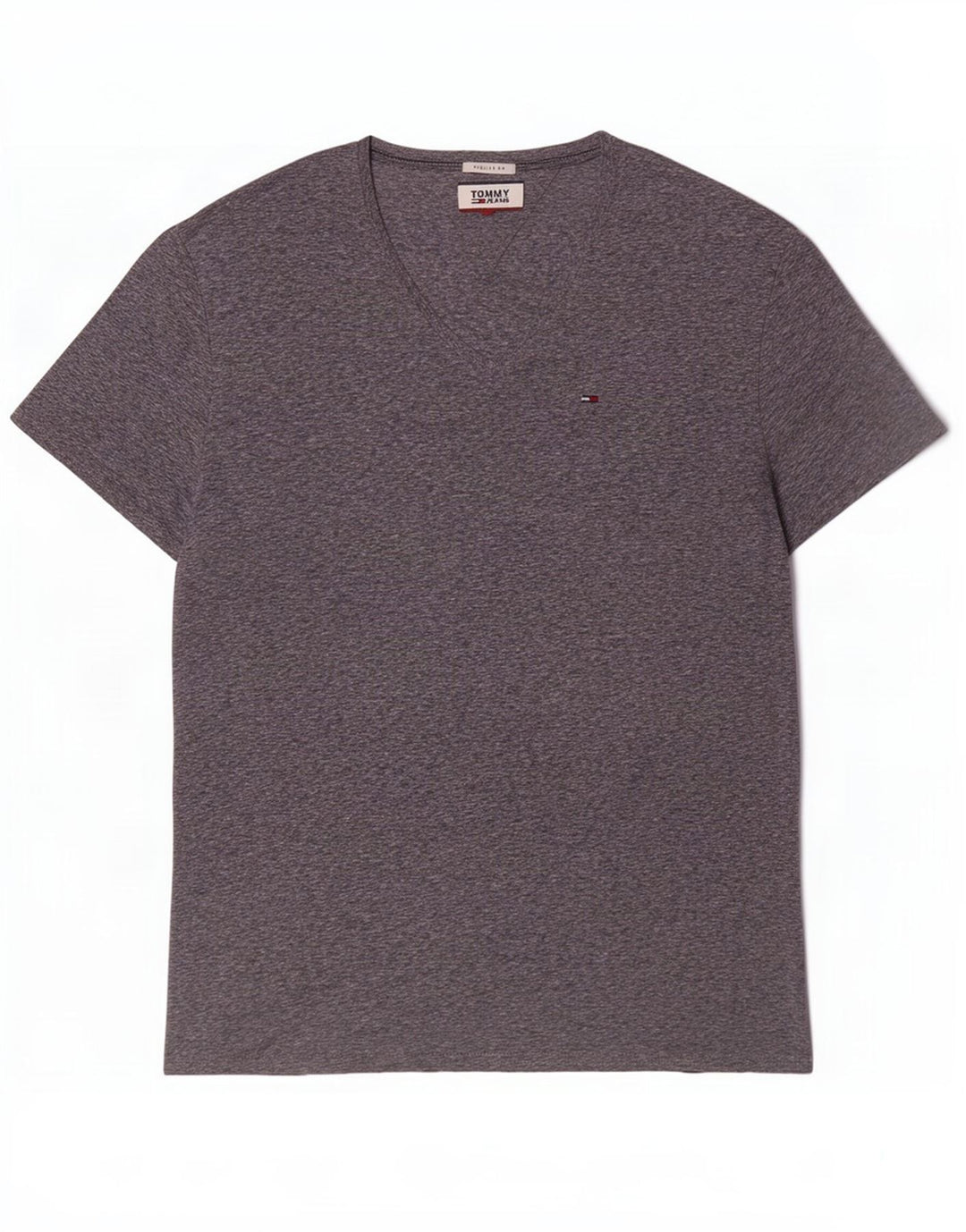 Tommy Hilfiger Herre Regular Fit T-Shirt Top XL Grå Flecked Polyester