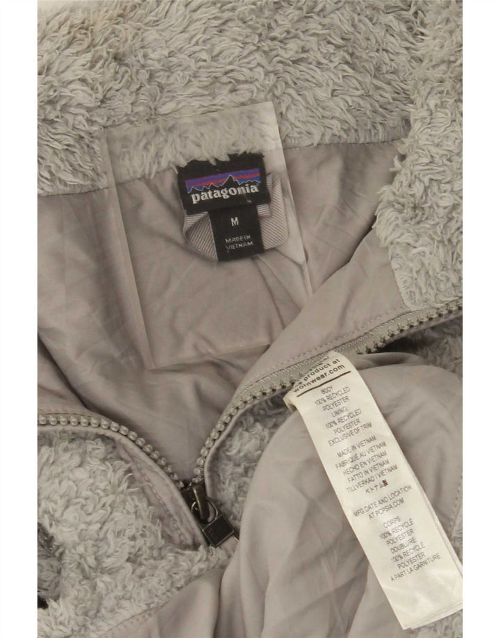 Patagonia Dame Fleecejakke UK 14 Medium Grey Polyester