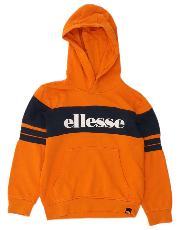 Ellesse Boys Grafisk hættetrøje 7-8 år Orange Colourblock Bomuld