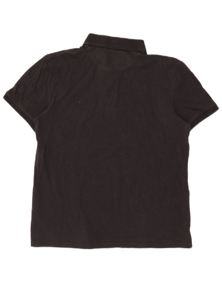Lyle & Scott herre poloskjorte stor sort bomuld