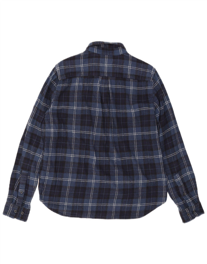 Eddie Bauer Herre flannelskjorte Stor marineblå ternet bomuld