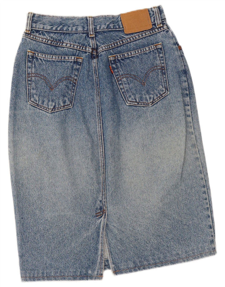 LEVI'S Dame Denim Nederdel W26 Lille Blå Bomuld