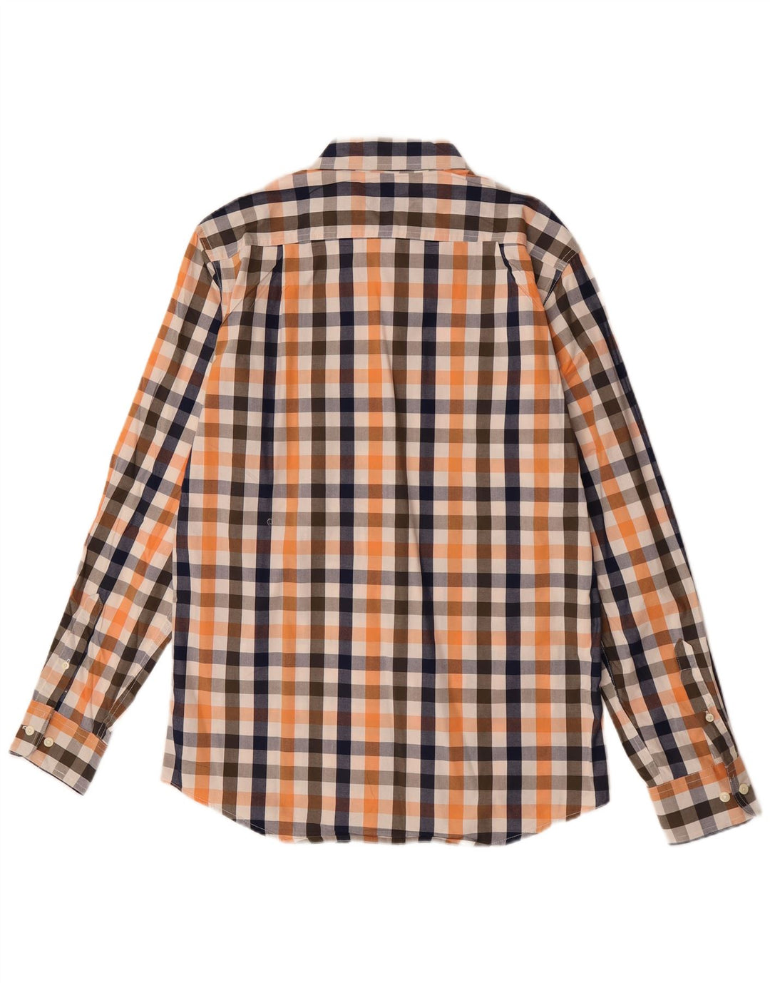 Izod Herre Slim Fit skjorte Medium Orange Gingham Cotton