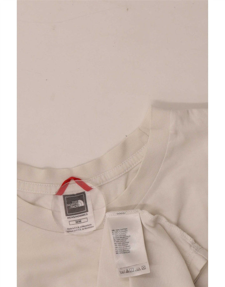 The North Face Herre grafisk T-shirt Top Medium Hvid Bomuld