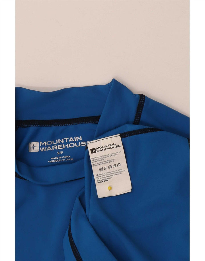 Mountain Warehouse Herre T-Shirt Top Lille Blå Nylon
