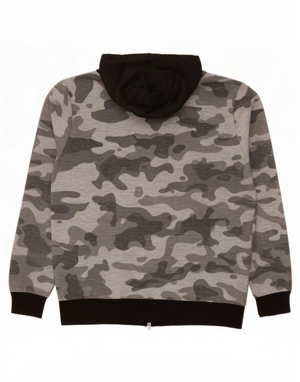 Nike Hættetrøje med lynlås til mænd XL Grå Camouflage Bomuld