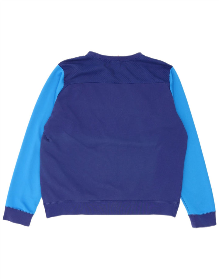 Nike grafisk sweatshirt til mænd, stor blå farveblok