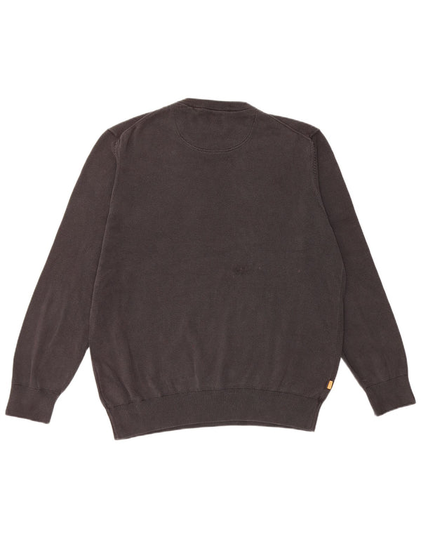 Timberland Herre sweater med rund hals, stor sort bomuld