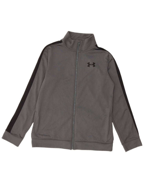 Under Armour Boys Tracksuit Topjakke 13-14 år XL Grå Colourblock