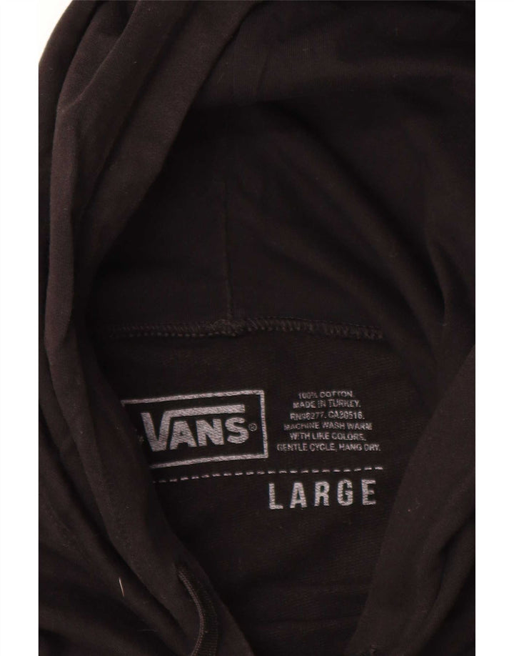 Vans Grafisk hættetrøje til mænd, stor sort bomuld