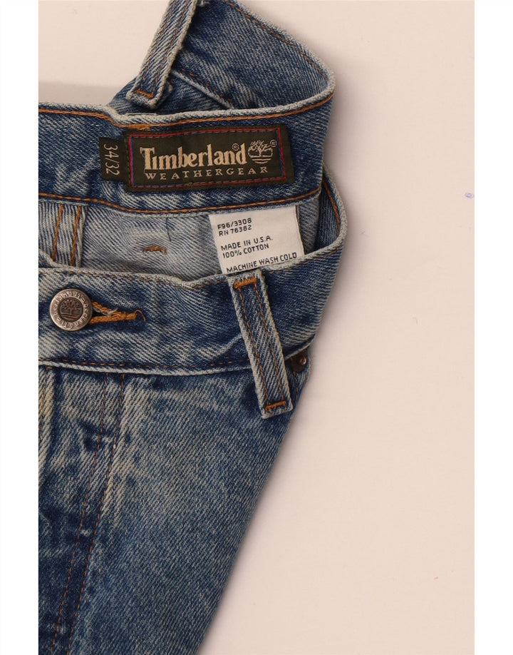 Timberland Straight Jeans til mænd W34 L32 blå bomuld