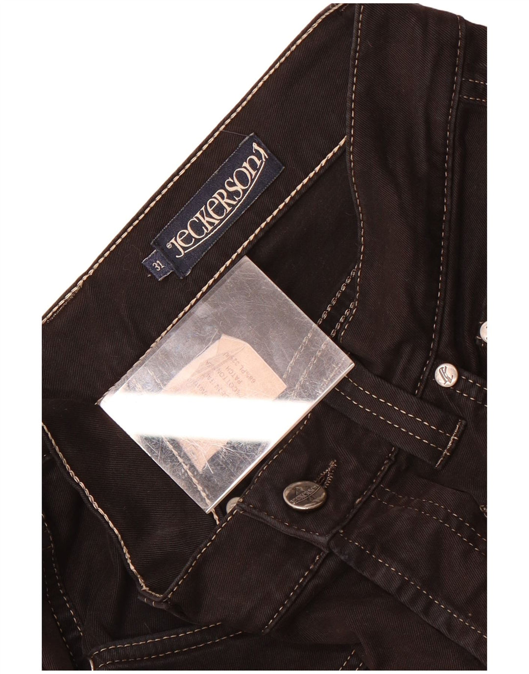 Jeckerson Straight Jeans til mænd W31 L33 Sort bomuld