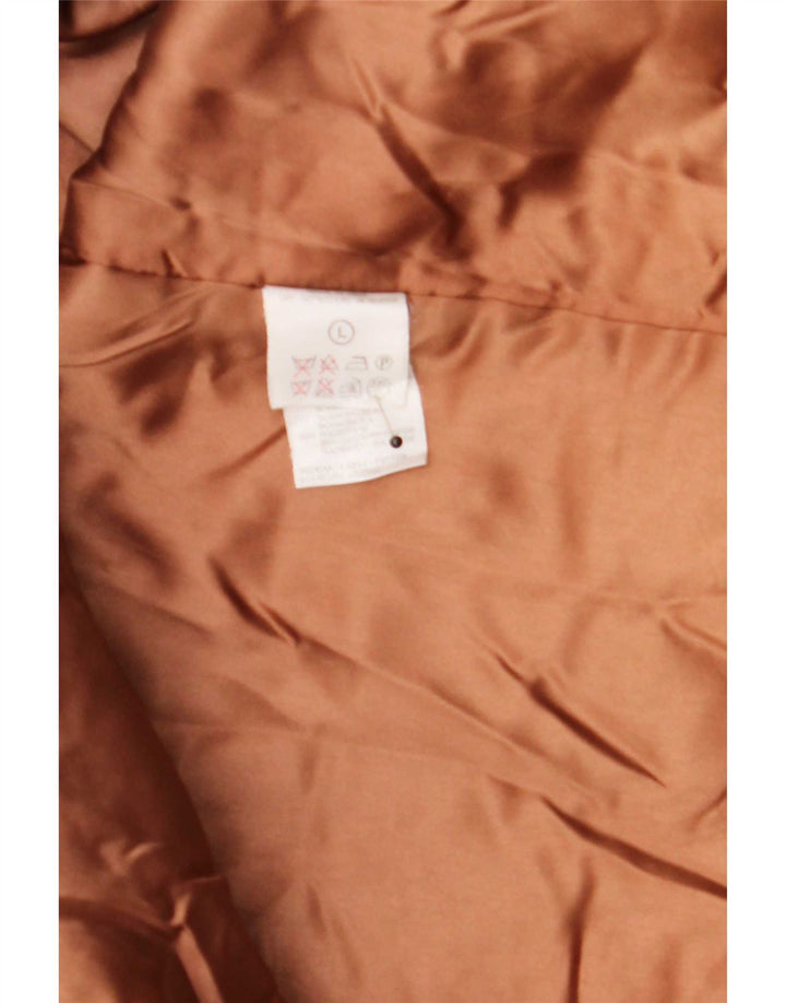 Marella Dame Oversized Abstrakt Mønster Overfrakke UK 16 Stor Brun