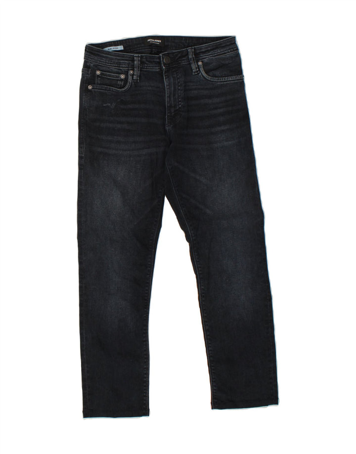 JACK & JONES Womens GLENN Slim Jeans W30 L27 Navy Blue Cotton Vintage Jack & Jones and Second-Hand Jack & Jones from Messina Hembry 