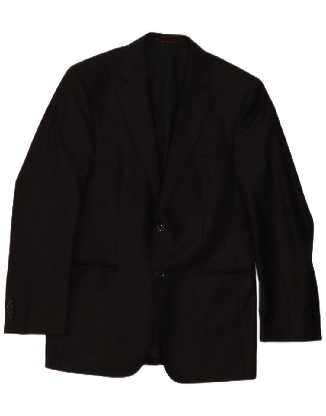 Pierre Cardin Herre 2-knaps blazerjakke UK 38 Medium Sort Klassisk