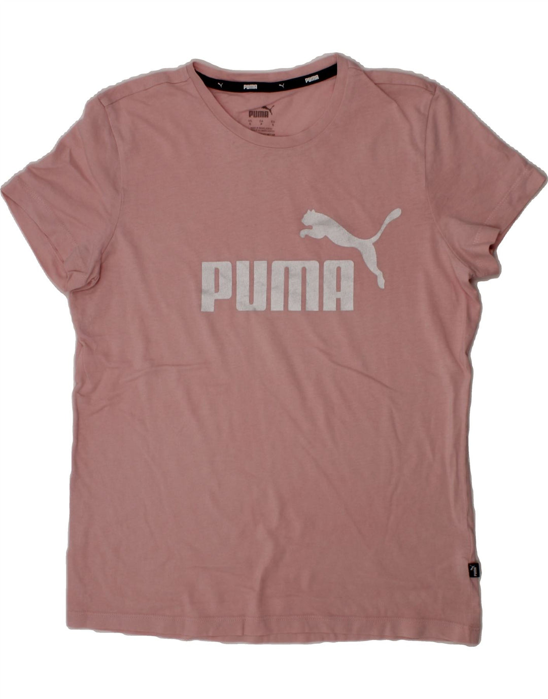 PUMA Womens Graphic T-Shirt Top UK 10 Small Pink Vintage Puma and Second-Hand Puma from Messina Hembry 