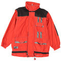 Astrolabio Herre Windbreaker Jacket UK 16 Large Red Colourblock Polyamid