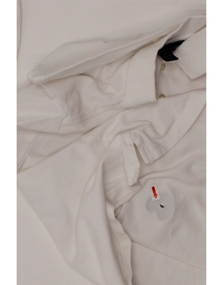 POLO RALPH LAUREN Pigepoloskjorte 12-13 år Stort hvidt bomuldshjerte