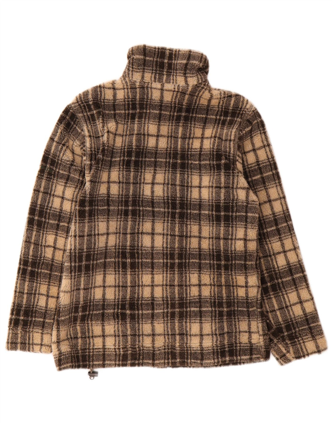 Think Pink Dame Oversized Fleecejakke UK 6 XS Beige Ternet polyester