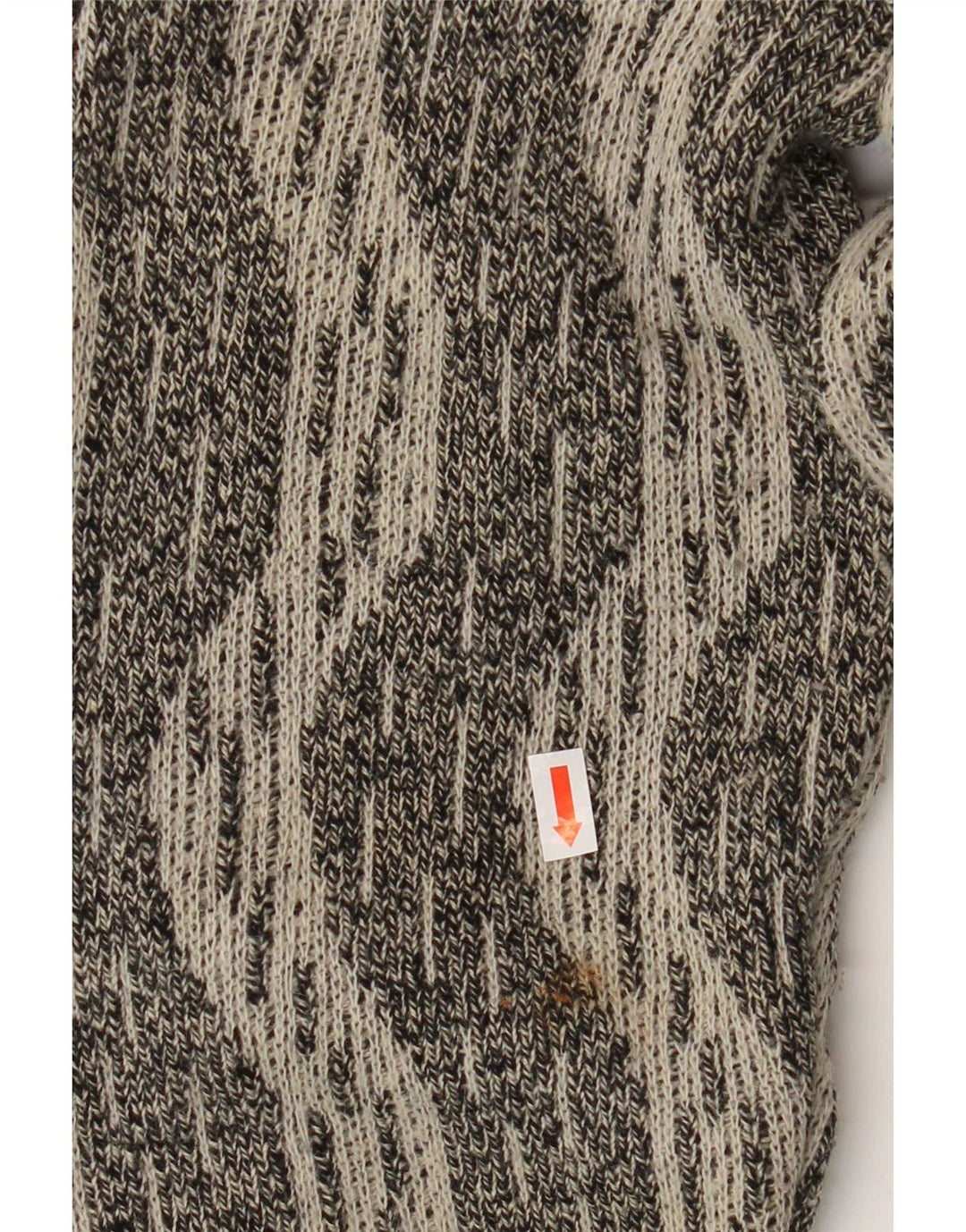 De Pletrl Herre Cardigan Sweater IT 50 Medium Grå Chevron Uld