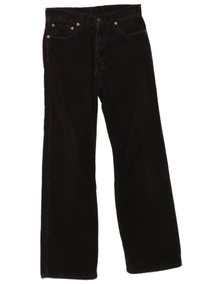 Levi's Bootcut fløjlsbukser til kvinder W28 L30 sort bomuld