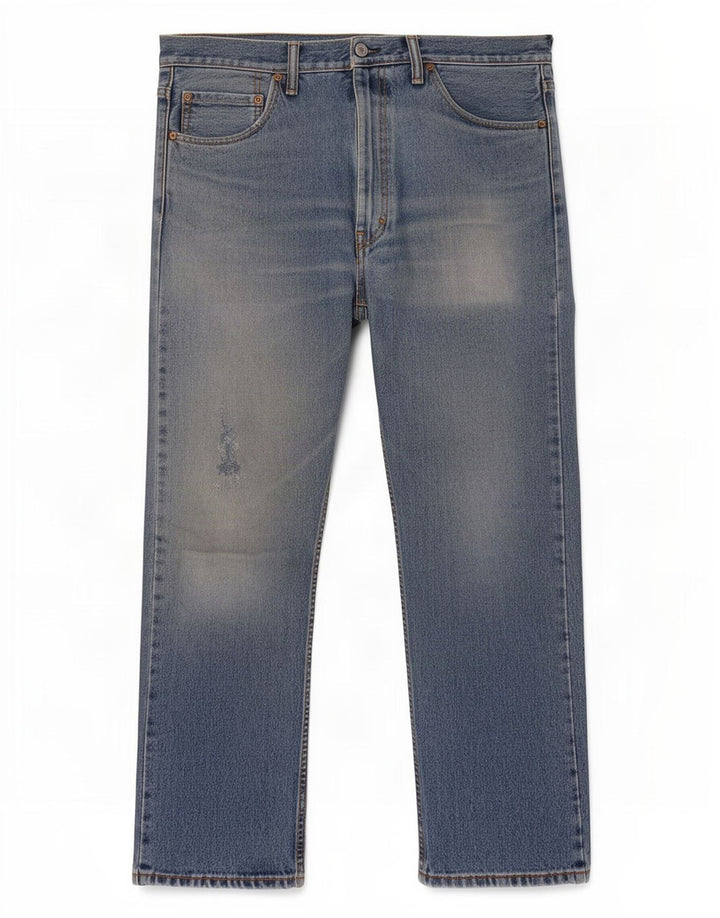 Levi's Herre 505 Straight Jeans W36 L30 Blå
