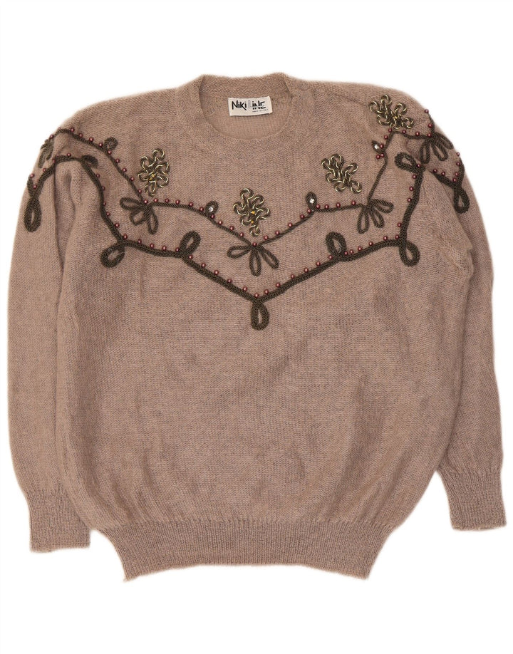 Niki Line Dame Jumper Sweater UK 16 Stor Grå