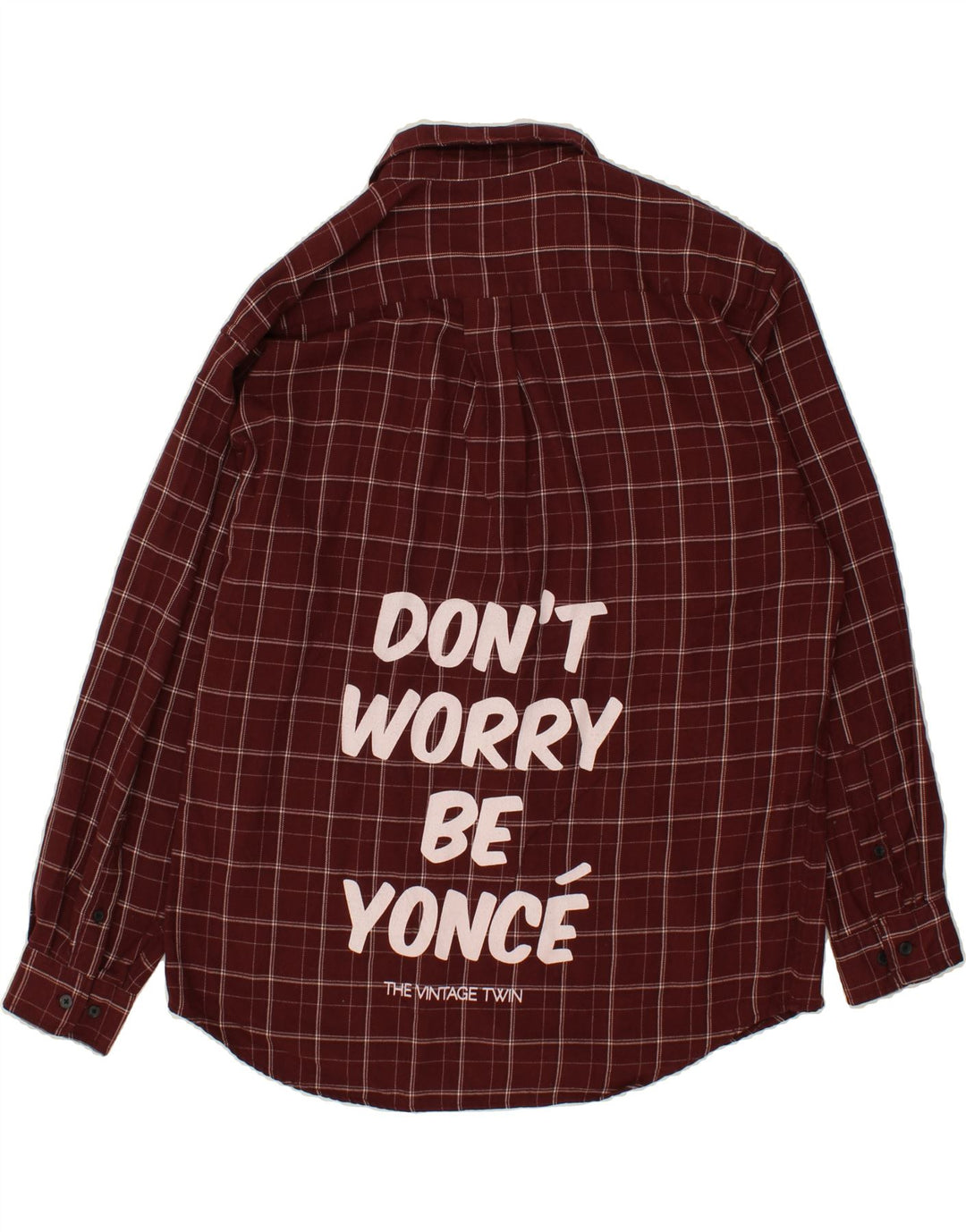 DOCKERS Mens Graphic Shirt Large Maroon Check Polyester Vintage Dockers and Second-Hand Dockers from Messina Hembry 