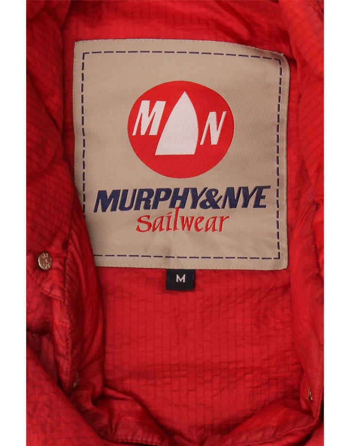 Murphy & Nye Herre Polstret Gilet UK 38 Medium Red Check