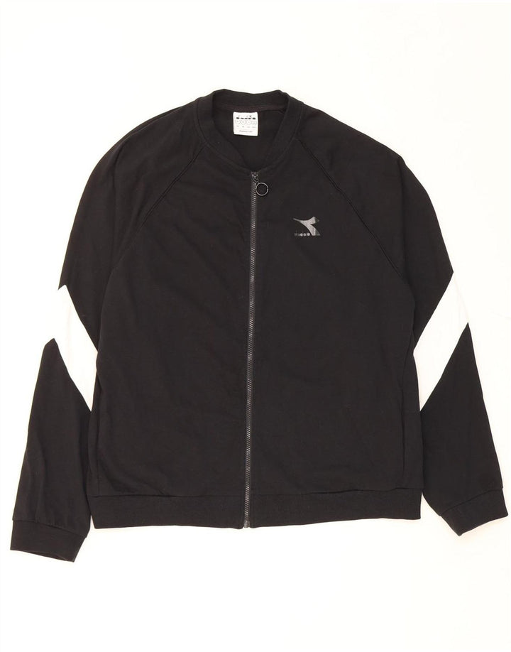 Diadora Herre træningsdragt Topjakke XL Sort Colourblock Bomuld