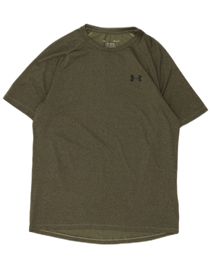 Under Armour Herre T-Shirt Top Medium Grøn