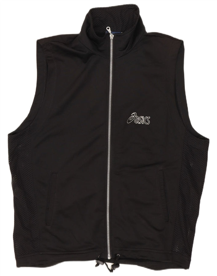 Asics Herre grafisk ærmeløs træningsdragt Topjakke Stor Sort