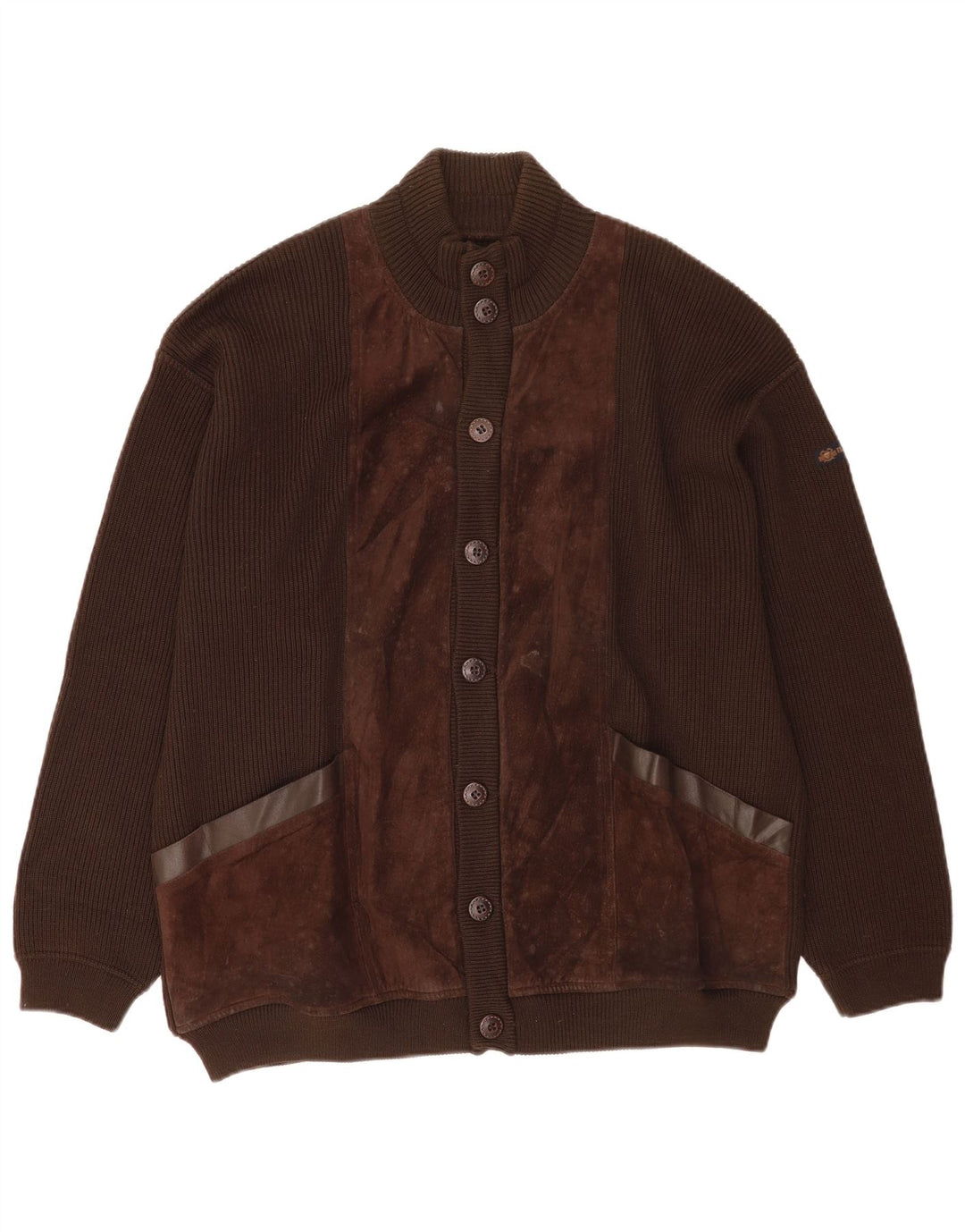 Il Granchio Herre Cardigan Sweater XL Brun Uld